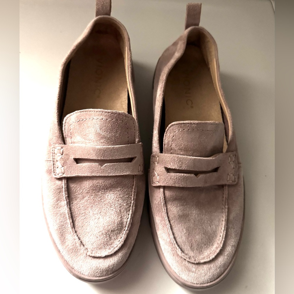 Vionic Women’s Suede Loafer in Dusty Rose - Picture 2 of 6